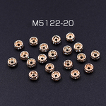 M5122-20 60個  ロンデル 平型 4mm ゴールド  3×【20ヶ】