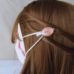 ヘアアクセサリーみたいなマスク留め