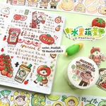   【予約販売】 7/18発売　meatball マスキングテープ 4巻セット