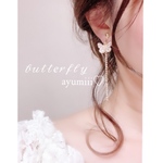 【お久しぶりの再販♡】痛くないイヤリング‪‪❤︎‬‪‪‬ 𝒷𝓊𝓉𝓉𝑒𝓇𝒻𝓁𝓎 ‪‪❤︎‬ バタフライイヤリング