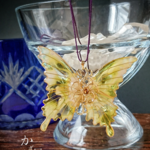 レモンのかき氷の蝶ネックレス（Necklace of butterfly 〜lemon shaved ice〜）