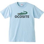 【送料無料】【新品】OCOSITE オコシテ Tシャツ パロディ おもしろ ライトブルー プレゼント