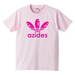 【送料無料】【新品】azides アジデス Tシャツ パロディ おもしろ ピンク プレゼント