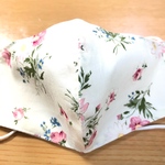 1枚💎夏クール✨冷感💕ピンク花夏マスク 送料無料💎【洋裁プロ】が作る【Mサイズ】立体マスク　*:・'°☆ご覧下さい