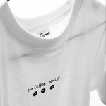 《在庫あり！》【受注生産】《コーヒー付❗》コーヒー好きの白Tシャツ　No Coffee No Life ドリップパックコーヒー3個付き♪