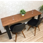 [pgmg様専用] 140×41 カウンターテーブル(木製脚)とイス
