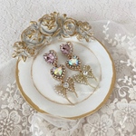 (676)ハート＆リボンピアス
