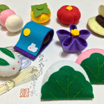 フェルトのままごと フェルトスイーツ☆ 和菓子セット