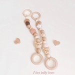 pink×Heart ♡teddy bear✳︎ ベビーカーやバックに　歯固め を使った　マグホルダー単品