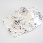 息がしやすい夏マスク（綿麻花柄）【女性用】／夏用マスク★受注製作