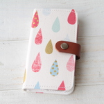 カラフルドロップ アイボリー系手帳型スマホケース iPhone12 iPhone12PRO iPhoneSE2他 Android対応iPhoneXS iPhoneX iPhone8 