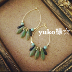 yuko様☆モロッコフープ樹脂ピアス