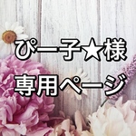 ぴー子★様専用ページ