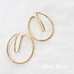 2pcs イヤーカフ タイプ① ゴールド