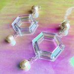 ピアス バロックパール ヴィンテージパーツ