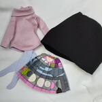 ブライスちゃん　プリーツスカート・シャツ　服　型紙セット　