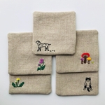 刺繍コースター