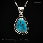 【teruyuky324様オーダーメイド品】イサカピーク ターコイズ シルバーペンダントトップ Ithaca Peak Turquoise