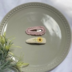 縁編みパッチンピン&刺繍パッチンピン