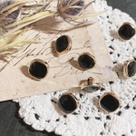 【10個】mini Button BLACKSQUARE
