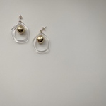 clear hoop×gold