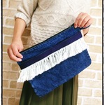 non43様専用です  デニム fringe cluch