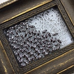【8×4mm   約200個】アクリルビーズ シルバーカラー お米型アクリルビーズ   