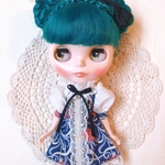 ブライス アウトフィット 花柄 ワンピース リカちゃん ドール服