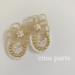 flowerワイヤービーズparts1set