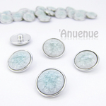 クラック タイル スナップ ボタン 20mm【 ice Mint / アイスミント】3個