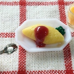 ケチャップオムライス&オレンジジュースセット♡ミニチュアフード♡