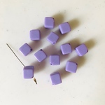 Purple Cube Beads