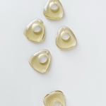【6pcs yellow】トライアングルクリアパーツ