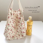 ecoバッグ♡mini rose cream