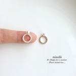 new▷luxury circlepearl ピアス/ノンホールイヤリング＊受注製作＊