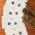 Flower pierce & earring ◾️チョコ&ターコイズ◾️