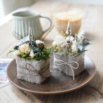Cafe time メモスタンド (2個セット)　【完成品】