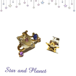 惑星と星のイヤーカフセット