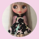 シースルーユニコーンワンピース♡Black
