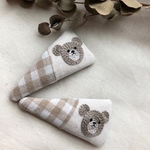 刺繍パッチンピン✴︎くまちゃん