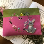 🐰felt de patchworkうさぎのお薬手帳ケース🐰