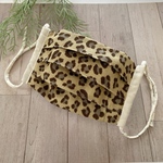 ☻SALE☻大人ガーゼマスクღレオパード柄4枚重ねガーゼ綿✿耳が痛くなりにくいマスク✿シンプル布マスク✿ [送料無料] 【洗える布マスク】【日焼け対策マスク】レギュラーサイズ ヒョウ柄