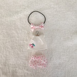 026さくらんぼ刺繍のチュニック、カボチャパンツ、リボンの三点セット