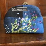 刺繍ポーチ　紫野草2