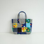 気まぐれPatchworkトートバッグ～働く車×ヒッコリーetc. 