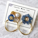 【イヤリング】vintage button accessory