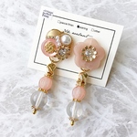 【イヤリング】vintage button accessory