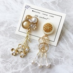 【ピアス】vintage button accessory