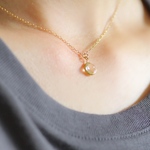 glass necklace/clear  