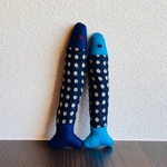 こざかなけりけり 紺と青